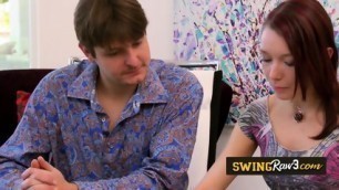 Reality TV Show With Excited American Swinger Couples