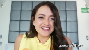 Spectacular Latina Amateur Gags On Hard Cock