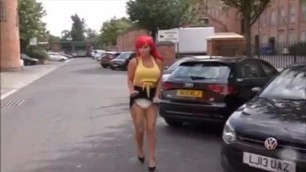 Hot MILF Showing off her Diaper in Public