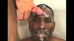 Black Boy Drowned with White Cum