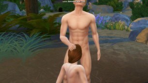 Hot Couple has Passionate Sex in a Remote Forest Area (Sims 4 Sex)
