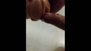 My Hung White Cock Fucking Pocket Pussy in Showe