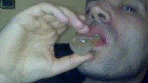 Drinking a Shot Glass Collectetd Cum