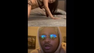 Ebony Thot Twerks and Teases on Instagram Live