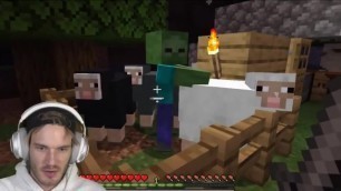 PewDiePie Sheep get hardly Fucked by Zombie