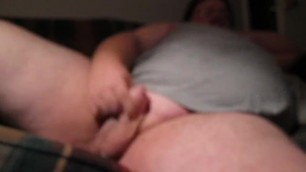 Fat Man with Small Dick Cums