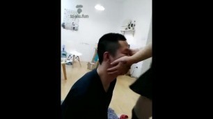 Chinese Femdom Face Slapping Super Hard