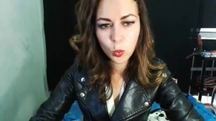 Webcambabe Pia in Leather Jacket