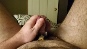 Cumming in my Chastity Cage