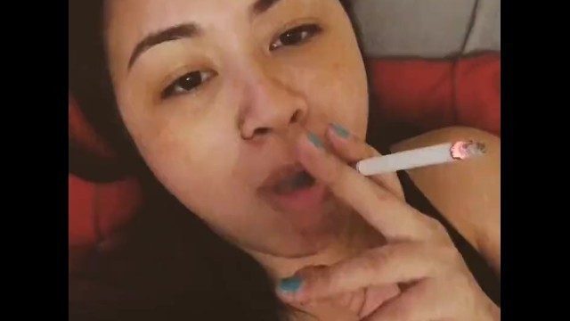 Miss Dee Nicotine Fetish Smoking for her Fans #15