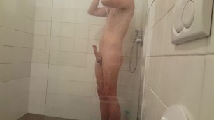 Naked Ass Play and Jerking in the Shower