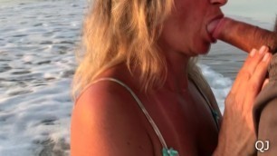 QuickJobs - on the Public Beach, Amateur Quick Ricky Sex !