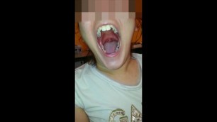 Girl Huge Mouth & Long Tongue Pt2