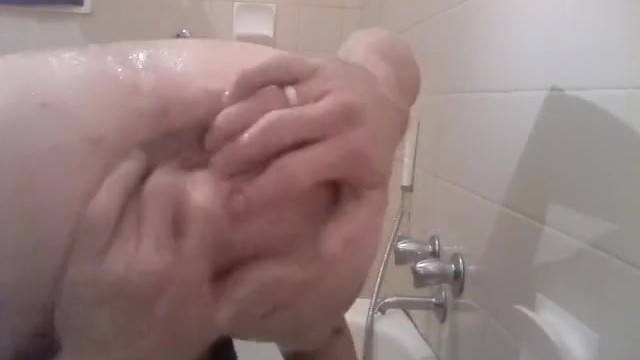 Destroying my Man Pussy in the Shower