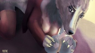 God, how this wolf girl swallows a dick blowjob lesson for inexperienced teen she wolf furry first time deepthroat