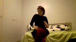 Sexy Webcam Amateur Strips and Masturbates