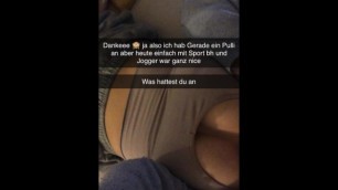 German Gym Girl wants to Fuck Guy from Gym on Snapchat