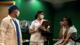 Doctor Tampa & Nurse Masturbate Alexis Grace during a Stimulating Exam! GirlsGoneGyno Part 7 of 7