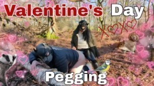 Valentine's Day Pegging in the Woods Surprise Woodland Public Femdom FLR Bondage BDSM FULL VIDEO
